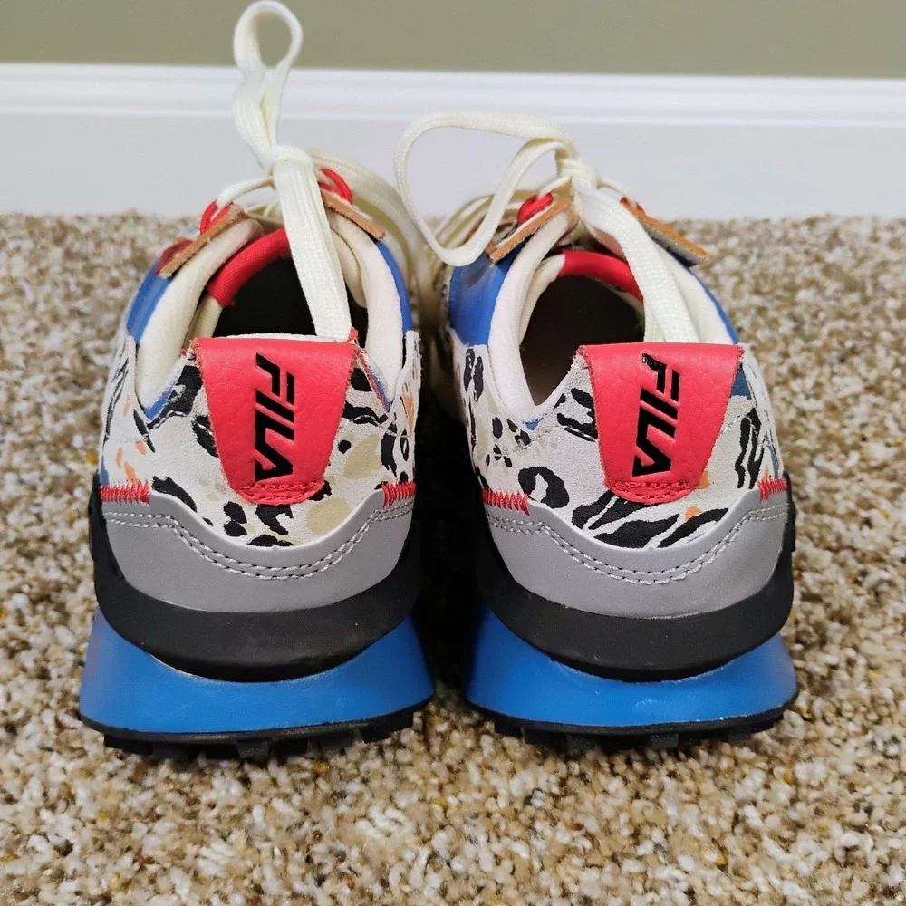 Fila Renno Animal Women's‎ Sneakers Size 6 Multicolor Retro Running Shoes